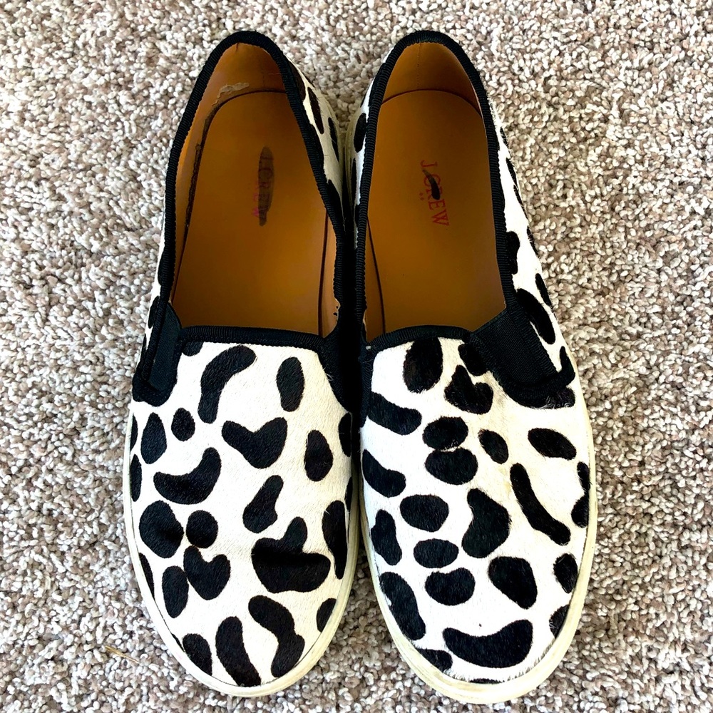 J Crew Cow Hair Loafers - Women’s 7